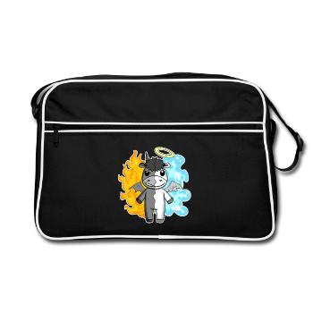 Vache - Ange et Diable - Sac Retro - noir/blanc - Devant