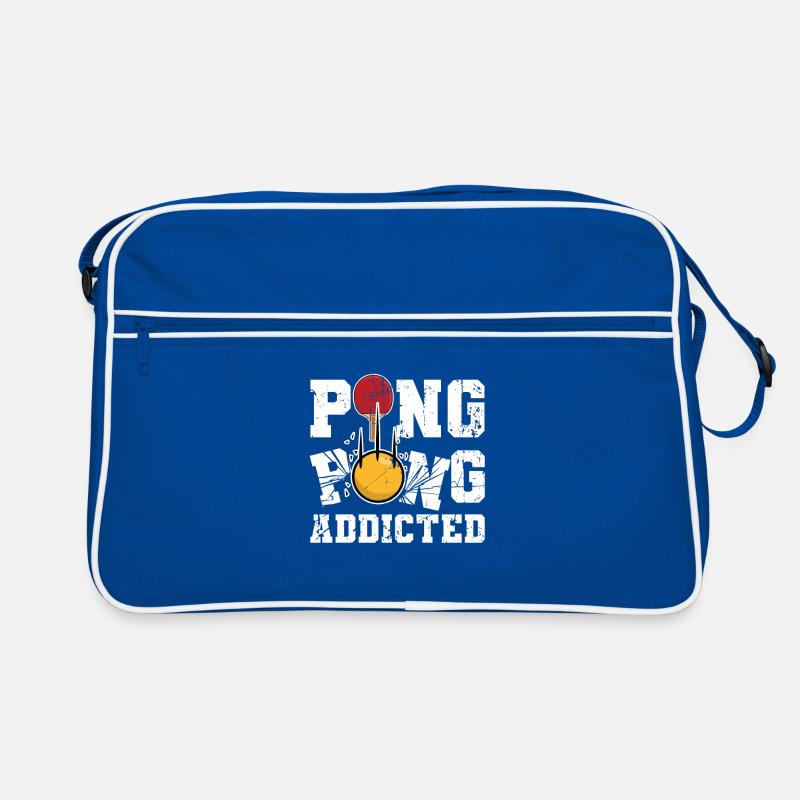 Lustiger Ping Pong Spruch Retro Tasche