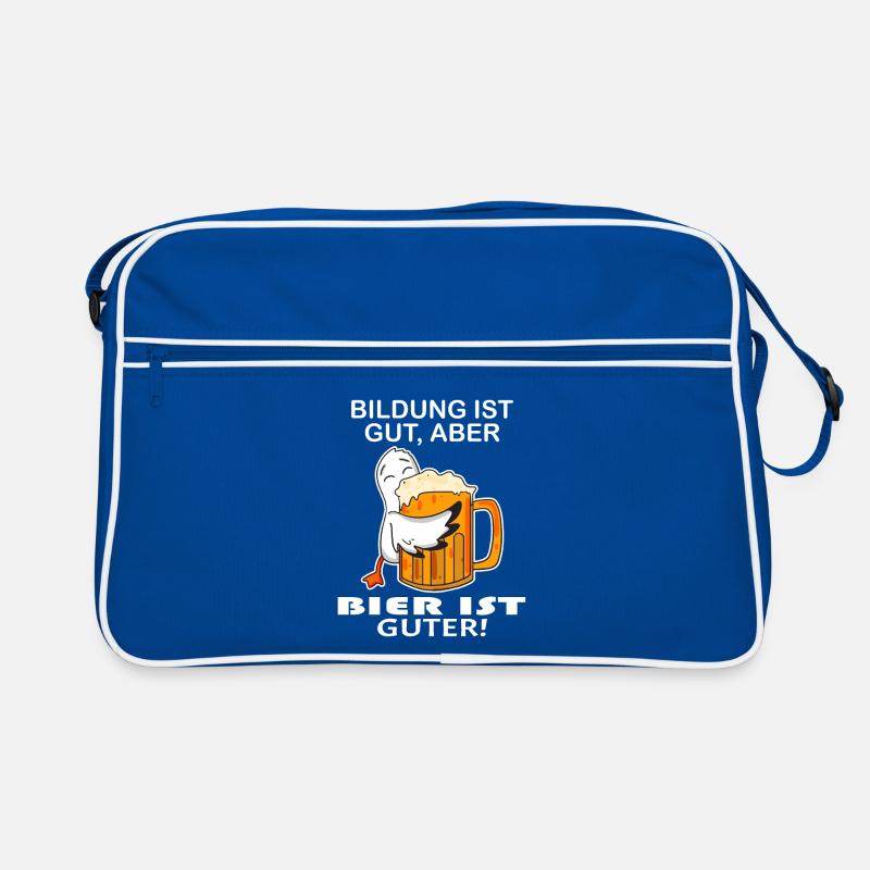 Bier Spruch lustig - Bier trinken Retro Tasche