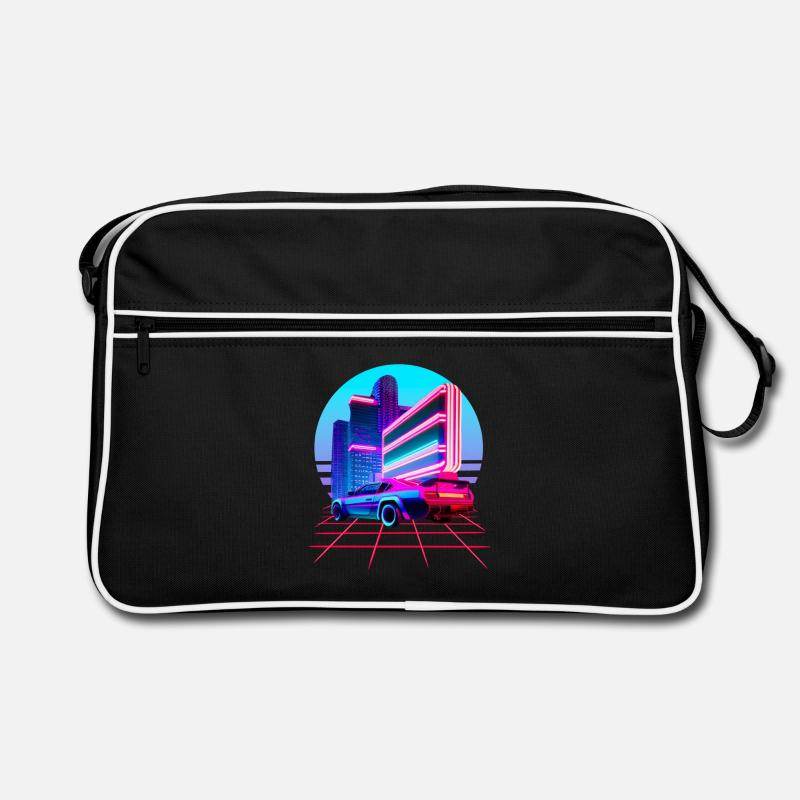 Retro Wave 80s Skyline Electro-Wave Vaporwave Sac Retro