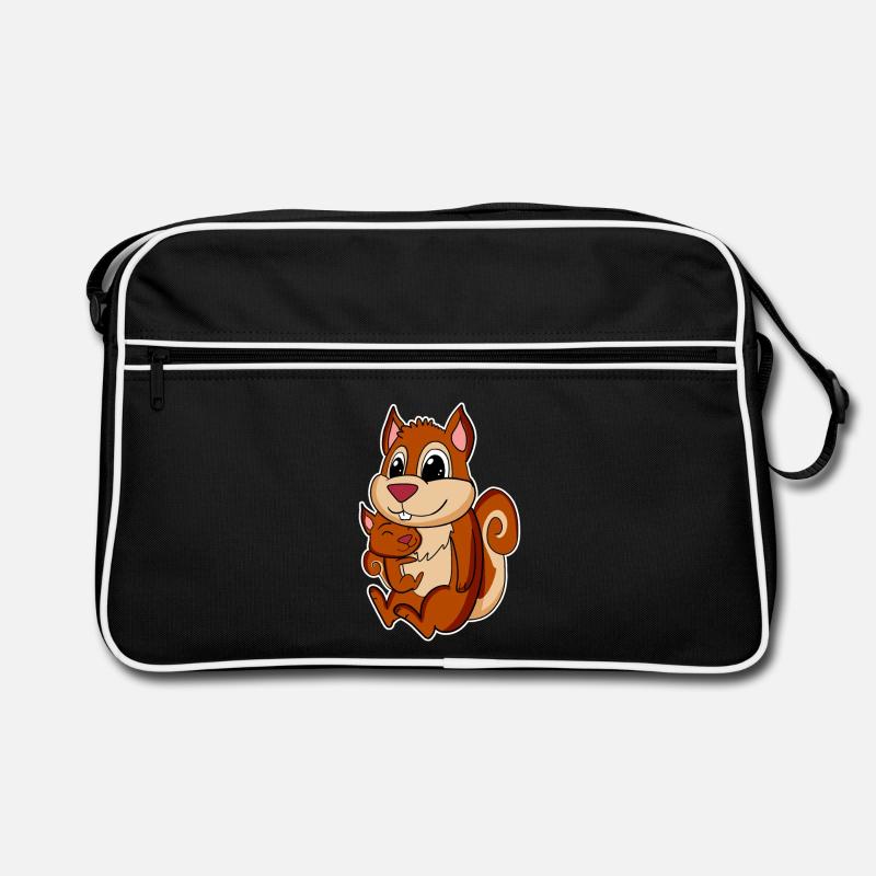 Famille d’écureuils - Écureuil avec bébé Sac Retro