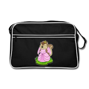 Squirrel Bridal Veil Wedding - Retro Bag - black/white - Front