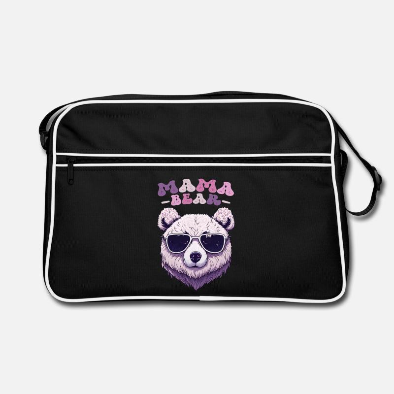 Mama Bear Sonnenbrille Kirschblüten Muttertag Retro Tasche