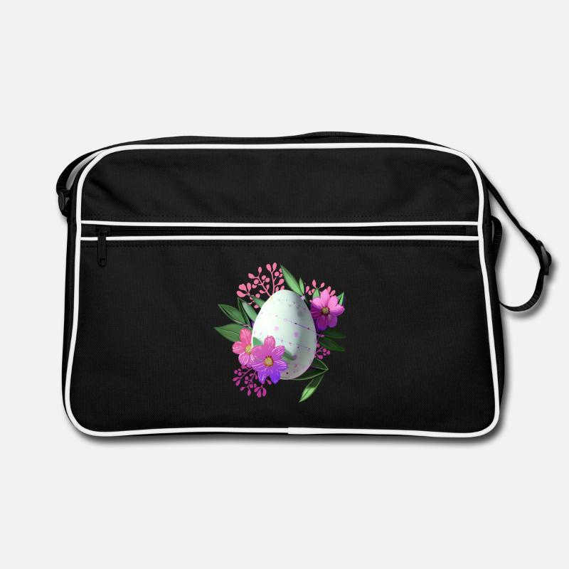 Flowers Easter Egg Floral Retro Bag