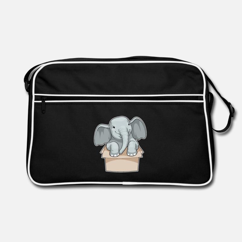 Elefant Karton Retro Tasche