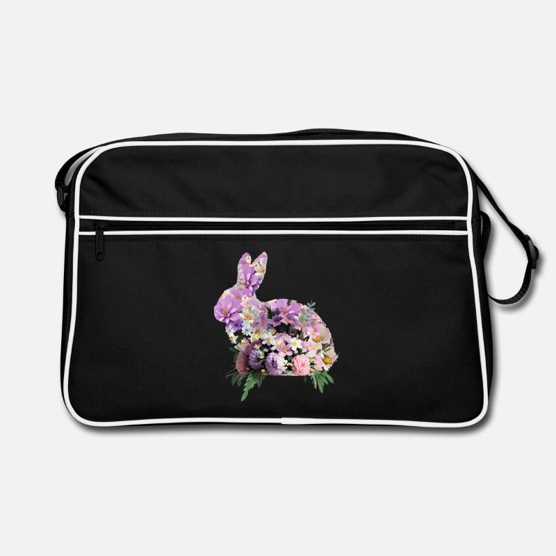 Flowers Easter Bunny Retro Bag