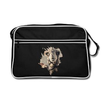 Camel - Retro Bag - black/white - Front