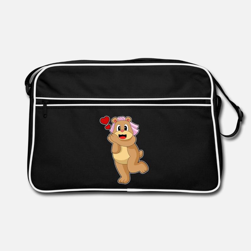 Mariage Bear Bride Veil Sac Retro