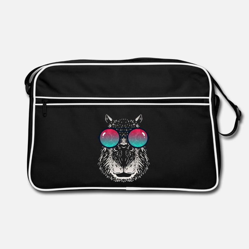 Capybara cool avec des lunettes de soleil Sac Retro