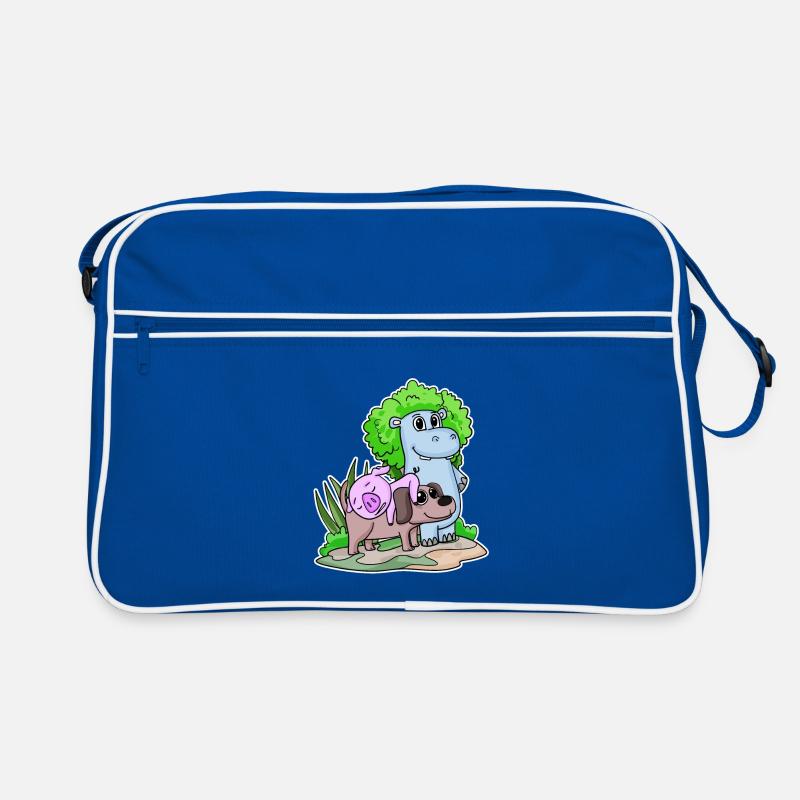 Cute animals Retro Bag