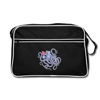 Boucle de pieuvre - Sac Retro - noir/blanc - Devant