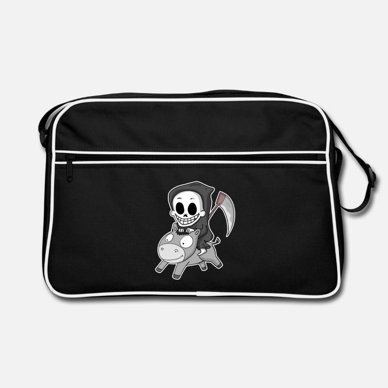 Sensenmann Esel Retro Tasche
