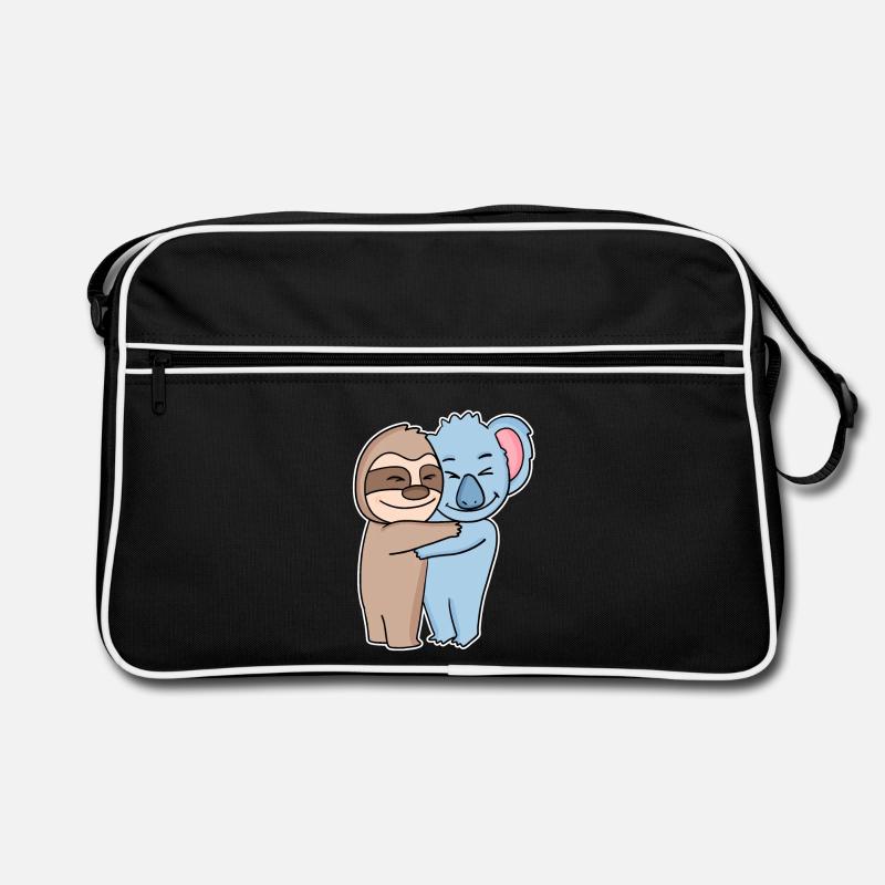 Sloth and koala hugging - hug Retro Bag