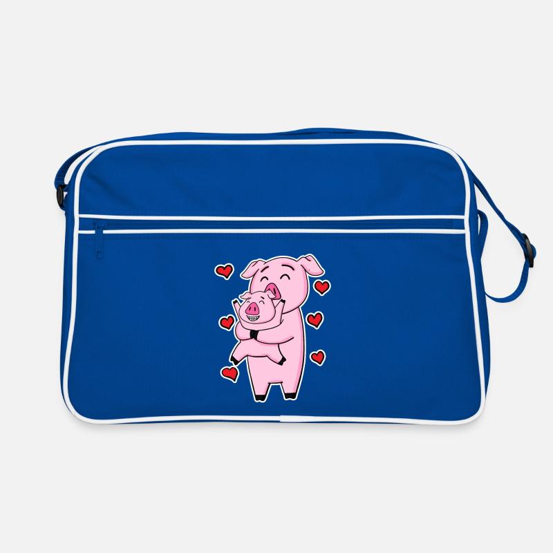 Famille de cochons - Cochon avec bébé Sac Retro