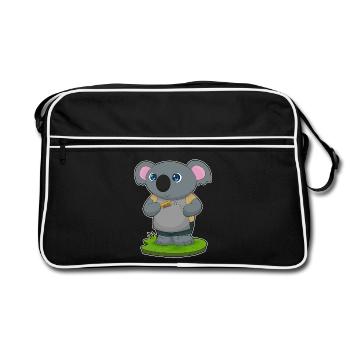 Koala Coiffeur Ciseaux Peigne - Sac Retro - noir/blanc - Devant