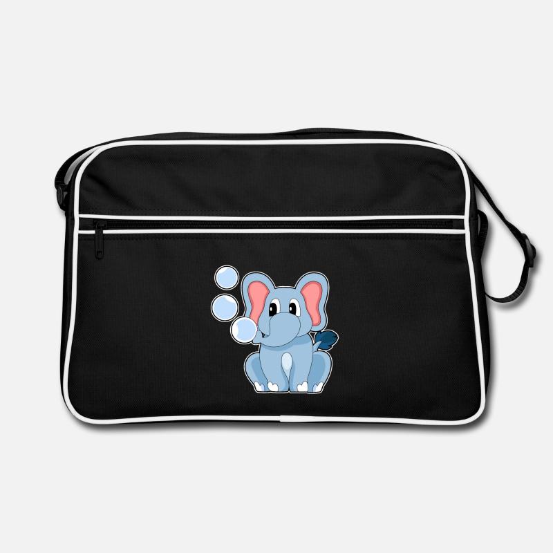 Éléphant mignon Sac Retro