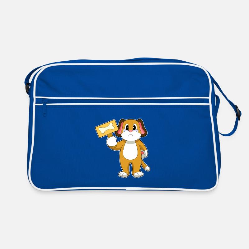 Hund Knochen Retro Tasche