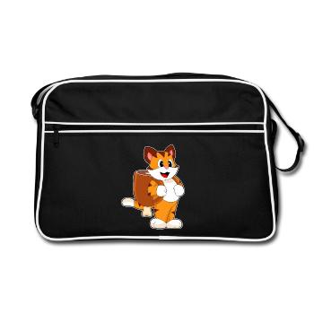 École de sac à dos Tiger Student - Sac Retro - noir/blanc - Devant