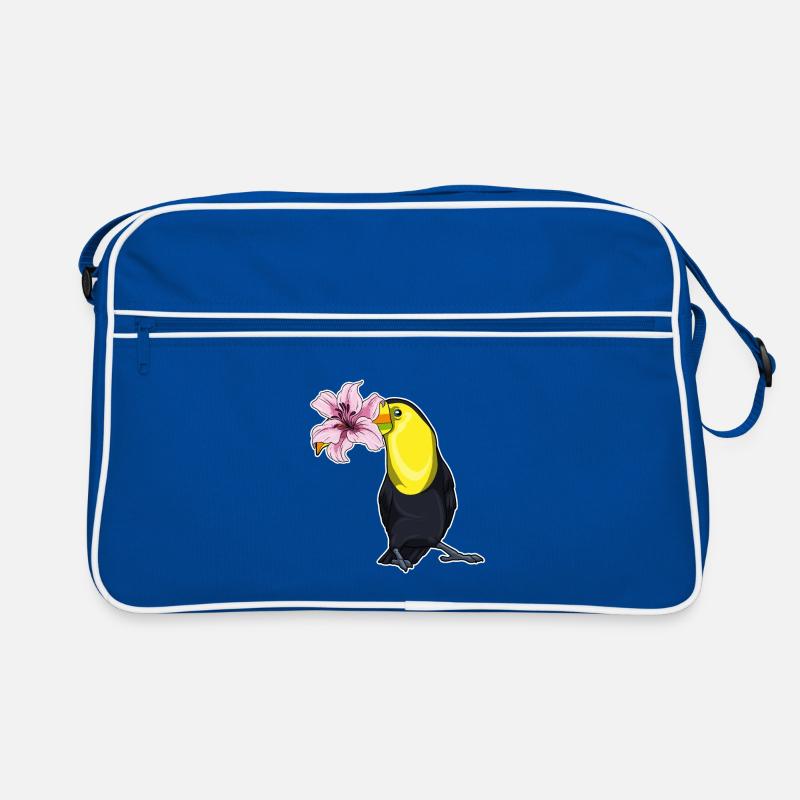 Toucan Fleurs de lys Sac Retro