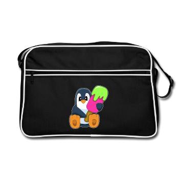 Popsicle pingouin - Sac Retro - noir/blanc - Devant