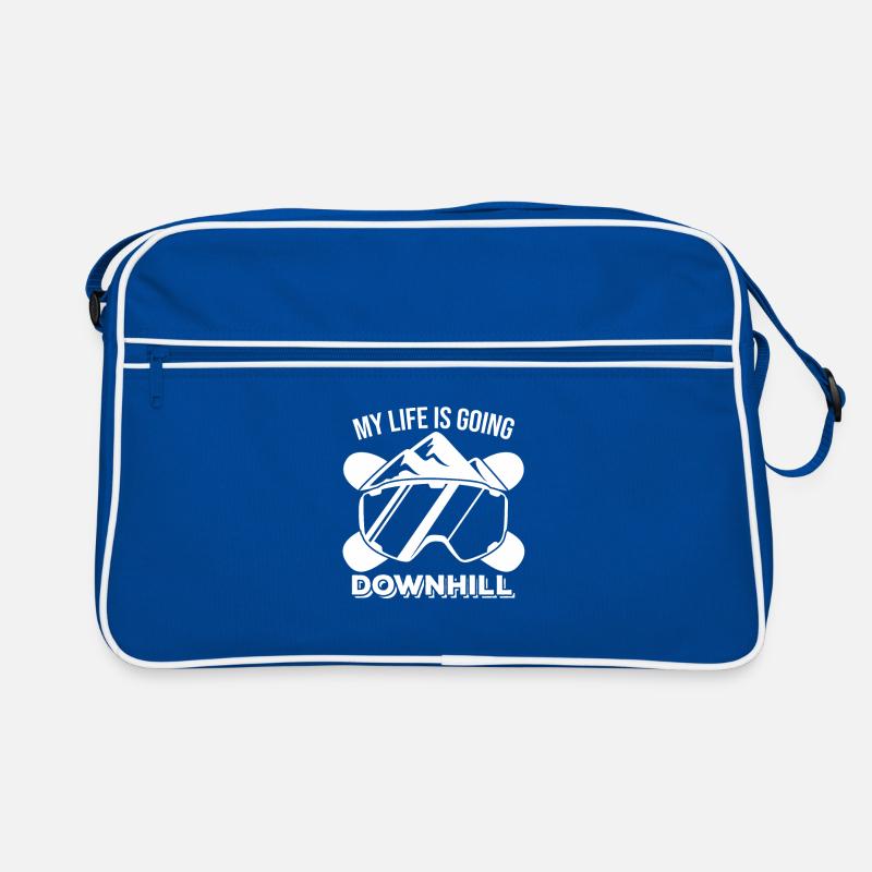 My life is going downhill Retro Bag