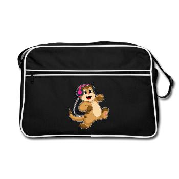 Suricate Headphones Musique - Sac Retro - noir/blanc - Devant