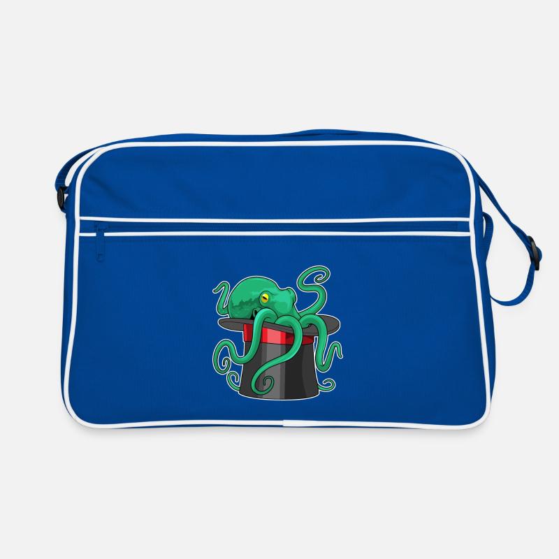 Octopus Wizard Cylinder Retro Bag