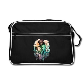 Octophus avec cylindre - Sac Retro - noir/blanc - Devant