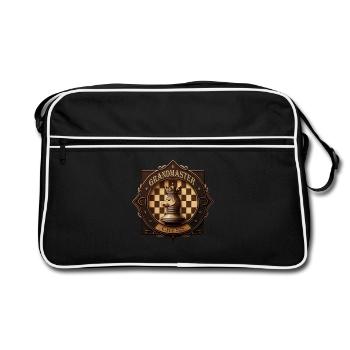 Chess Badge - Retro Bag - black/white - Front