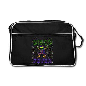 Frog Disco Fever - Retro Bag - black/white - Front