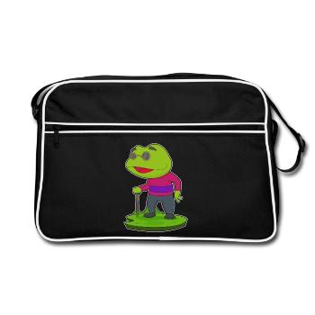 Frog Pensioner Walking Stick - Retro Bag - black/white - Front