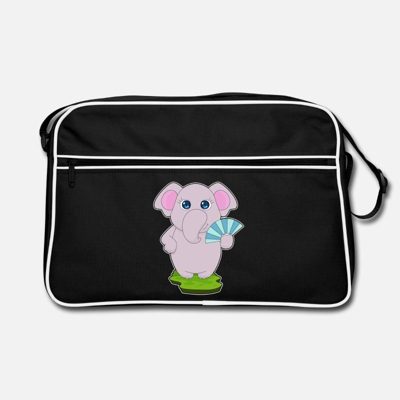 Éventail de main d’éléphant Sac Retro