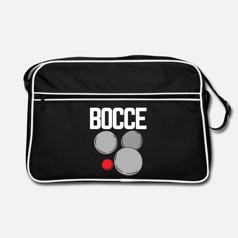 Bocce Saying Bocce Ball avec Jack Bocci Game Bocce - Sac Retro - noir/blanc