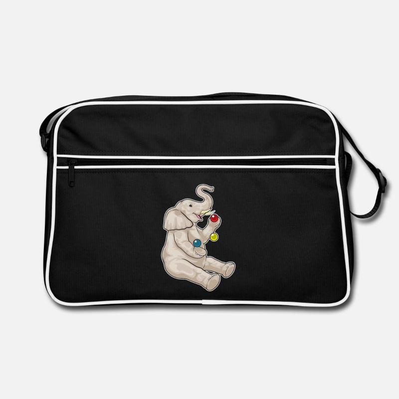 Jongleur éléphant jongleur Sac Retro