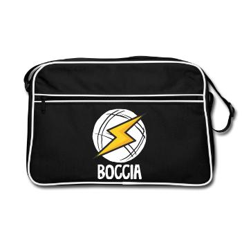 Boccia player clothing with boccia balls Boccia - Retro Bag - black/white - Front