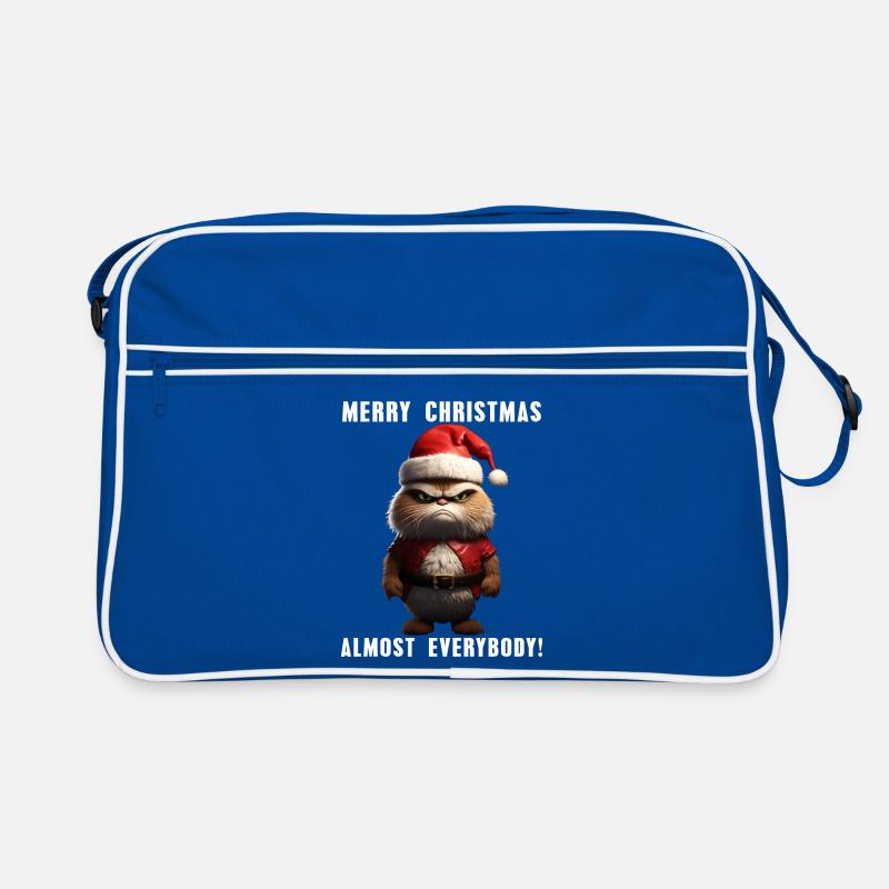 Joyeux Noël Grim Cat Noël tenue Sac Retro