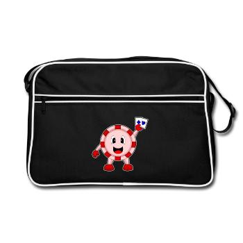 Poker Poker Chips Poker Cards - Retro Bag - black/white - Front
