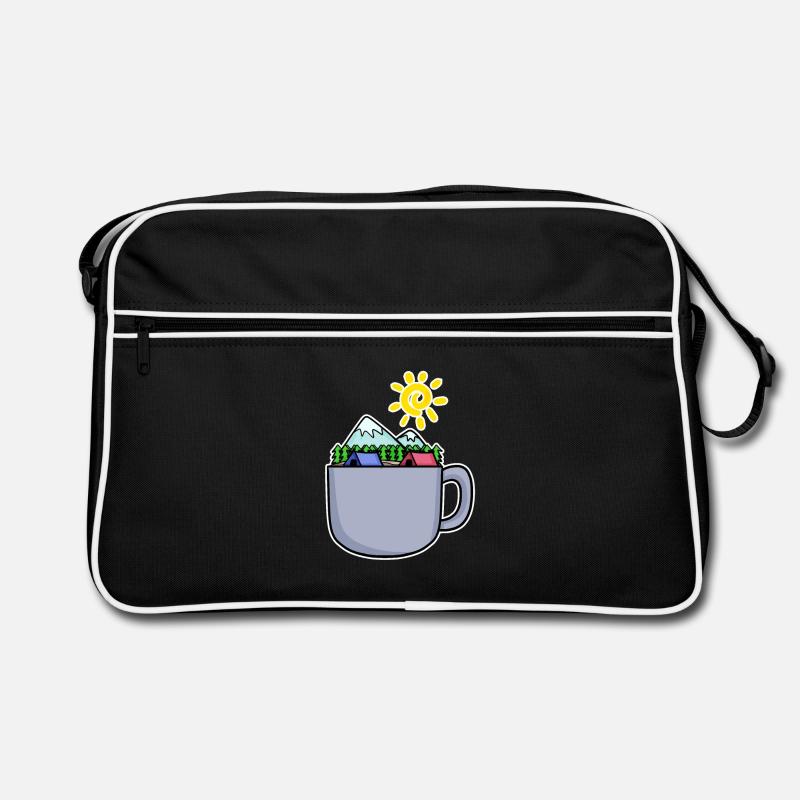 Berg Berge Gipfel Kaffee Retro Tasche