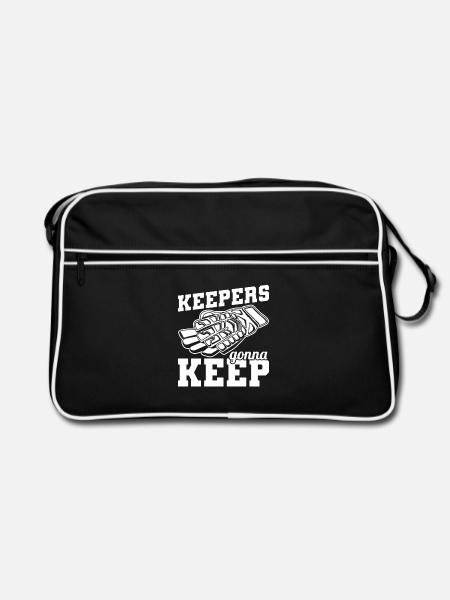Gardien de but Football - Sac Retro - noir/blanc - Devant
