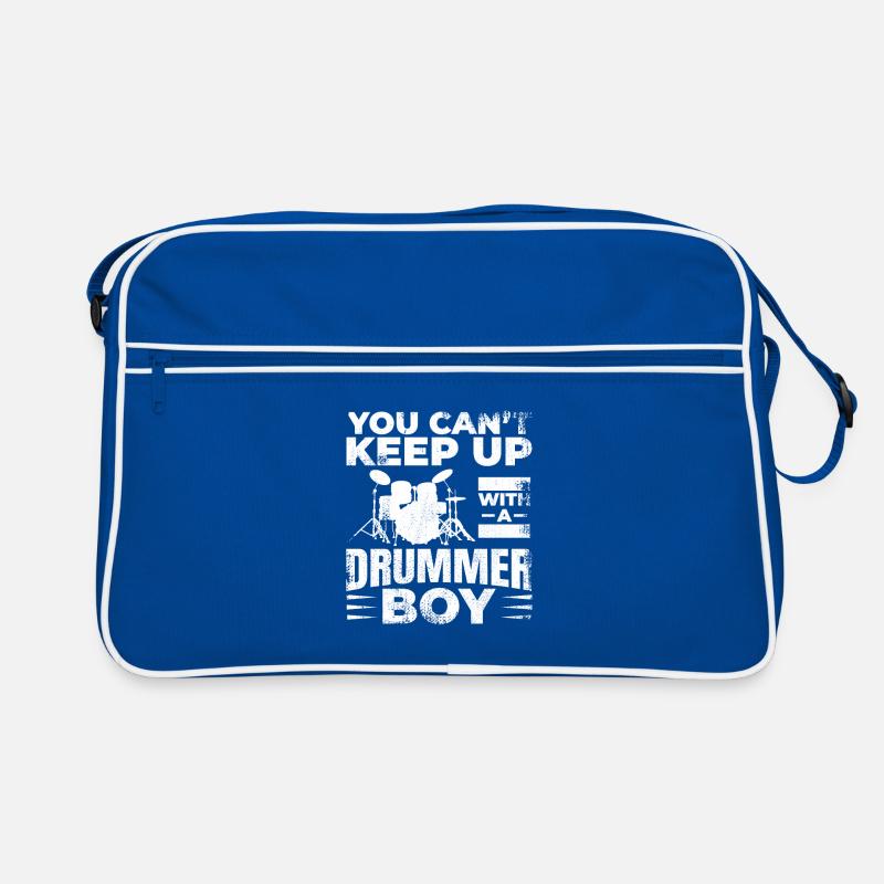 Drummer Junge Retro Tasche