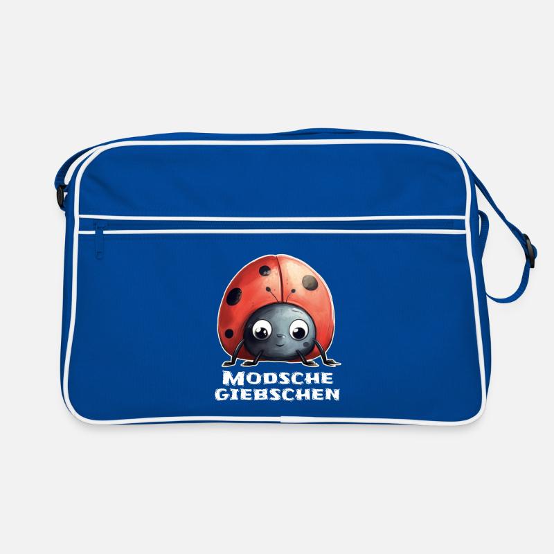 Modschegiebchen Marienkäfer Sächsisch Geschenk Retro Tasche