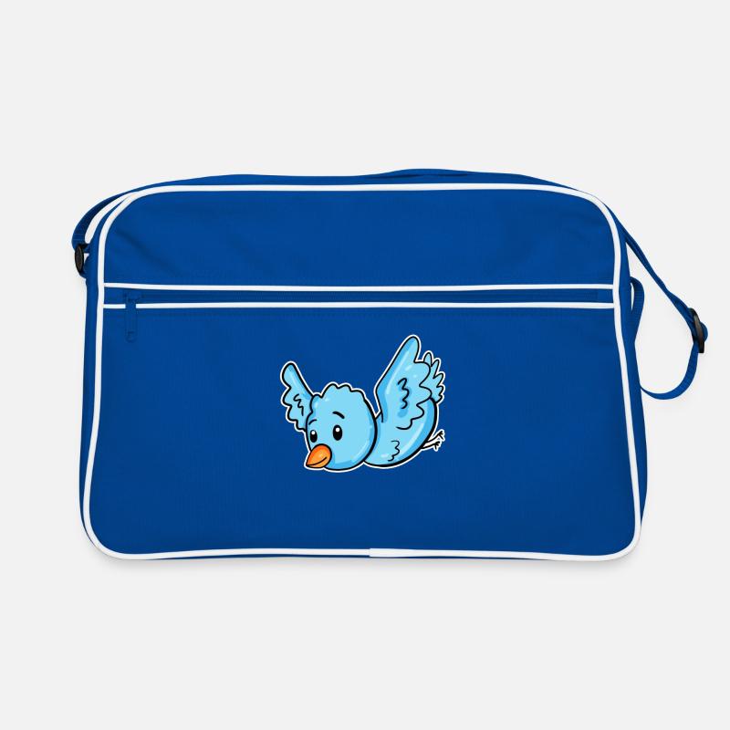 Un oiseau bleu Sac Retro