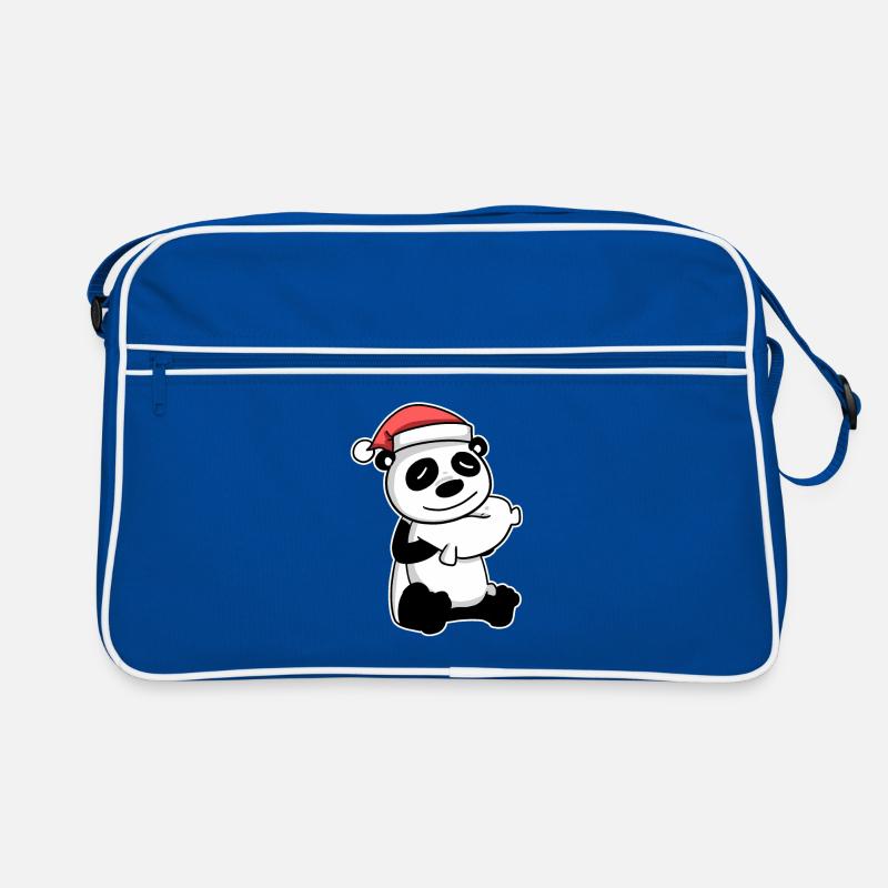 Panda Mignon Fatigué Noël Sac Retro