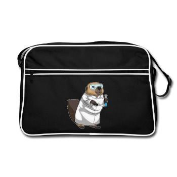 École des professeurs de chimie Beaver - Sac Retro - noir/blanc - Devant