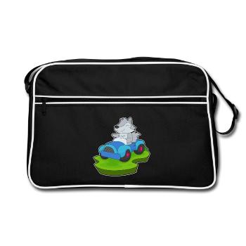 Wolf Car - Retro Bag - black/white - Front