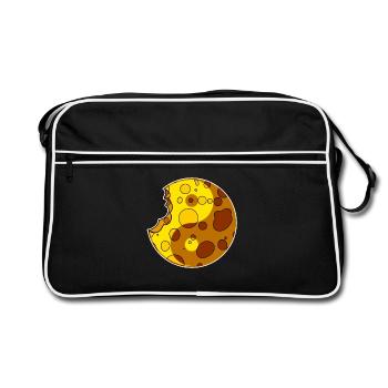 Cheese Yin Yang - Retro Bag - black/white - Front