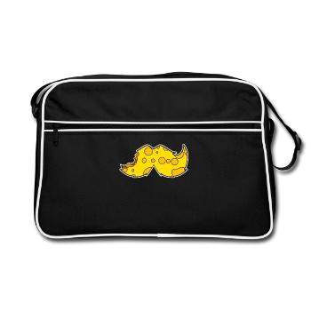 Moustache Moustache Barbe Fromage - Sac Retro - noir/blanc - Devant