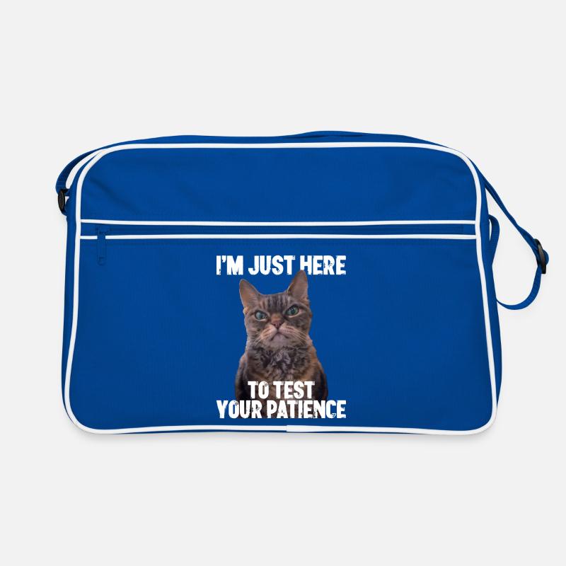 Just here to test your patience Retro Bag