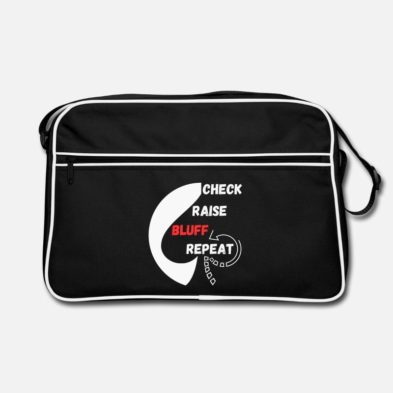 Repeat Poker "Chess, Raise, Bluff, Repeat" Retro Bag