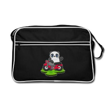 Moto Panda - Sac Retro - noir/blanc - Devant